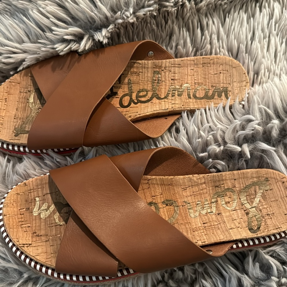 Brown Sam Edelman Leyton Espadrille Sandal. - Picture 2 of 9